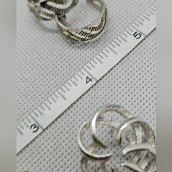 Fashion Earrings Bundle of 3 Silvertone - Picture 2 of 9